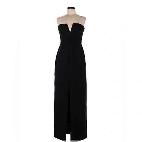 chinese dress ladies PinkBlush Petite Black Solid Off Shoulder Maternity Maxi Dress main image 0